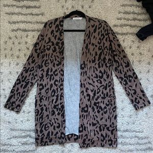 Leopard Print Cardigan